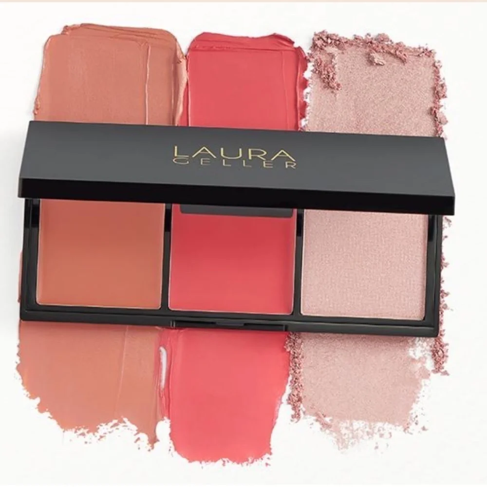 NIB Laura Gellar eye, lip and cheek pallet - think pink